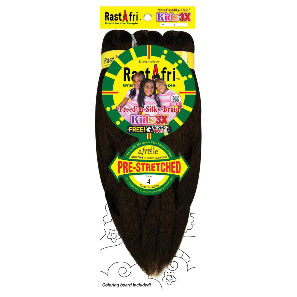 Rastafri  Freed'm silky braid PRE-STRETCHED KIDS 3X and plus