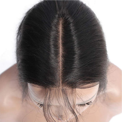2x6 HD Lace Closure Straight – Brazilian Virgin Human Hair | Pre-Plucked, Skin-Melt HD Lace
