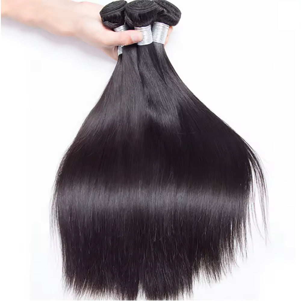 Ustar Master Blend Straight Hair Bundles | Natural Black 1B | 12"-30" | Human Hair + Premium Fibers