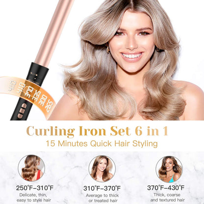 6 IN 1 COMPLETE CURLER SET