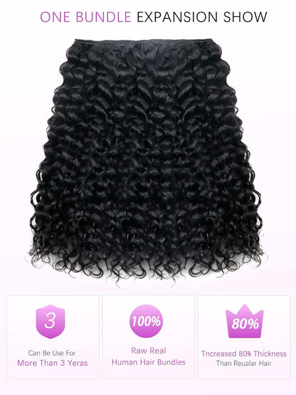Double Drawn Burmese Curly Full End Unprocessed 100% Human Hair Natural Color | Single Donor Cuticle Aligned Bundles 10"-26"