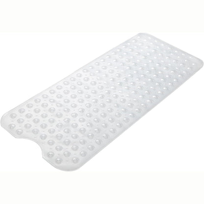 40 x 16 Inches Non-Slip Shower Bath Tub Mat With Suction Cups And Drain Holes, Beige