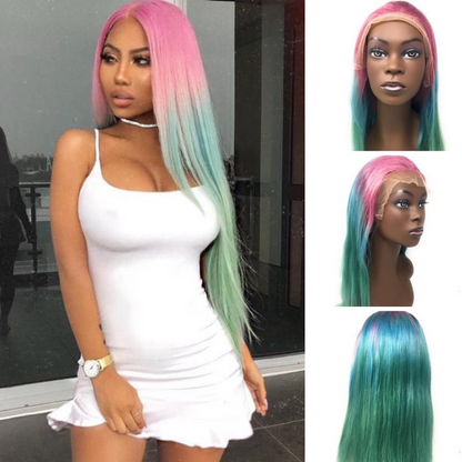 3-Tone Straight Wig – 13x4 Lace Front 100% Human Hair