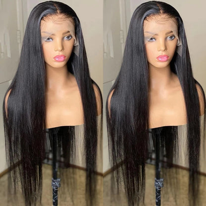 13x6HD Lace Wig Straight 100% Human High Quality Hair 200% Swiss Lace, Skin-melt Lace, Invisible Lace