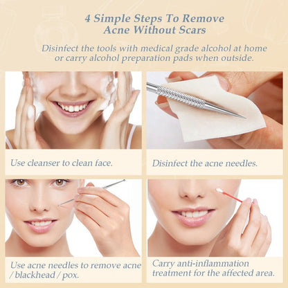 BESTOPE Upgraded 6-in-1 Blackhead Remover Pimple Extractor Tool Acne Removal Kit