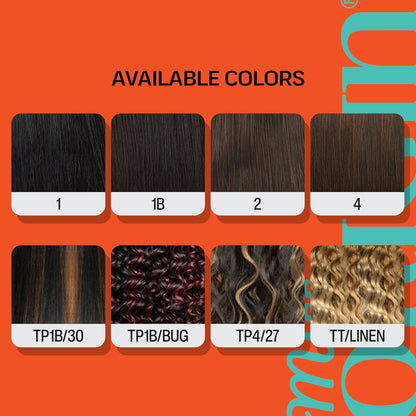 Quick Weave Combo Set 3 Bundle of Straight 20 22 24 inches With Black and Brown Wig Caps and Super Bond Glue