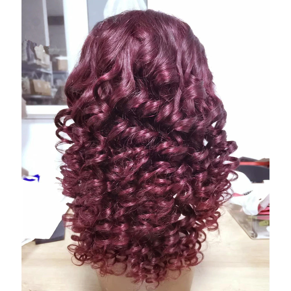 Burgundy Loose Wave wig