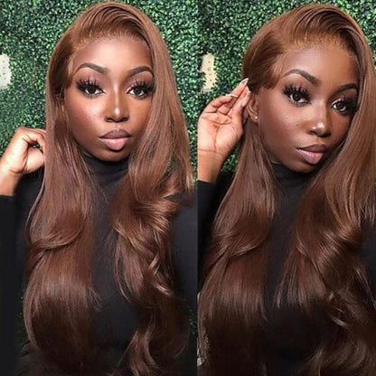 5x5 Lace Closure Wig  Body Wave Color #4 Human Hair 180 Density 100% Humanvirgin hair Chocolate Brown, seasonal on sale