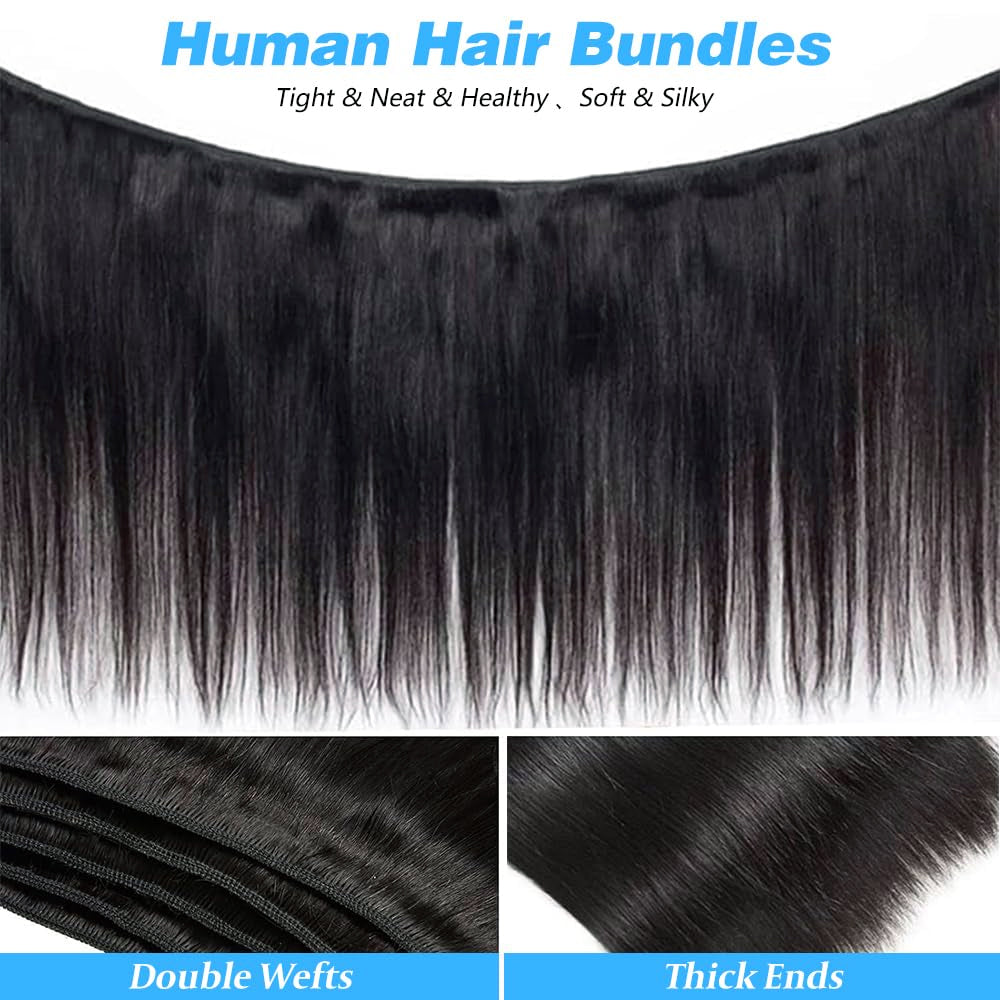 Holiday Deals : Unprocessed 3 Bundles Straight hair color #1  jet black 100% Human Hair on sale (3V-1-ST)