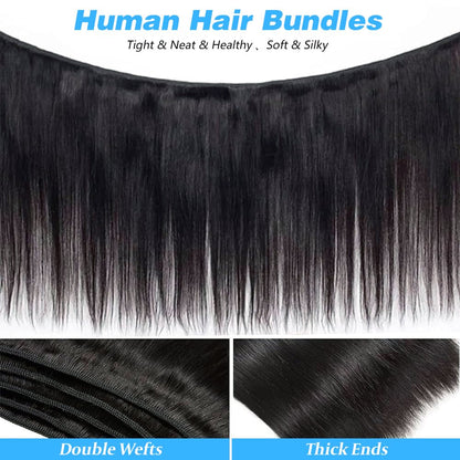 Holiday Deals : Unprocessed 3 Bundles Straight hair color #1  jet black 100% Human Hair on sale (3V-1-ST)