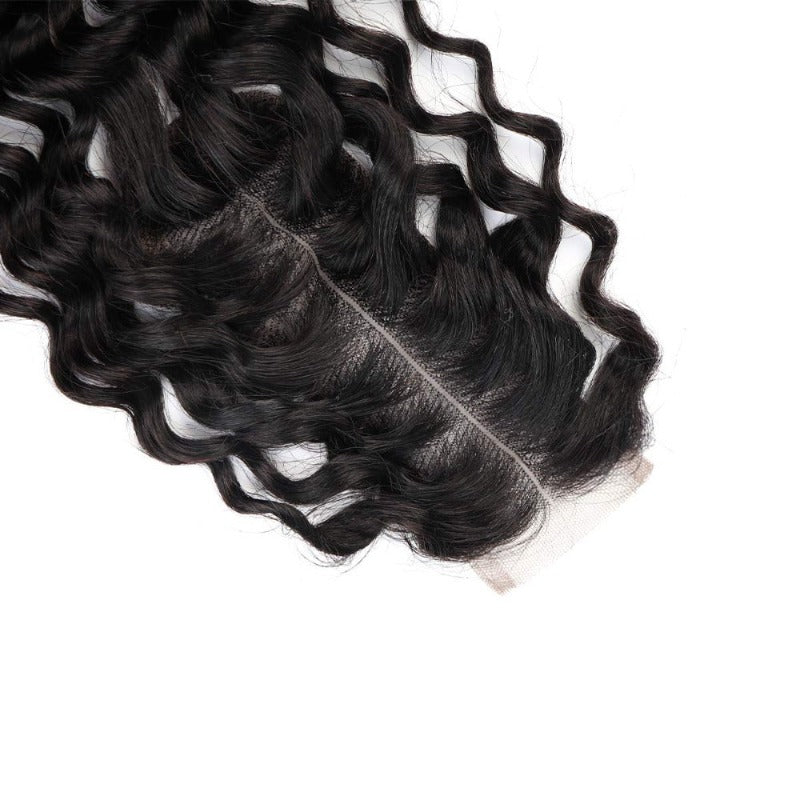 Deep Wave  Lace Closure Brazilian Virgin Human Hair 