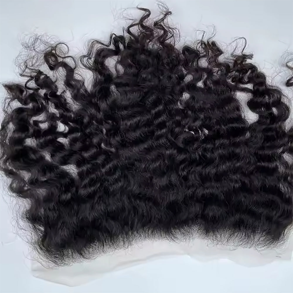 13x4 HD Lace Frontal Burmese Curl – High Quality Brazilian Virgin Human Hair