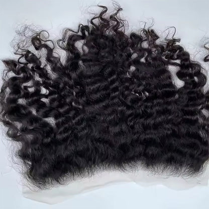 13x4 HD Lace Frontal Burmese Curl – High Quality Brazilian Virgin Human Hair