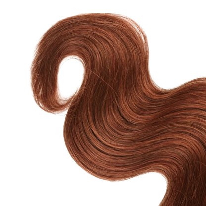 100% Auburn (#33) Body Wave Human Hair Bundles | Warm Tone & Effortless Waves | Single Donor Cuticle Intact 100g