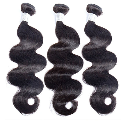 Ustar Master Blend Body Wave Bundles | Natural Black 1B | 12"-30" | Human Hair + Premium Fibers