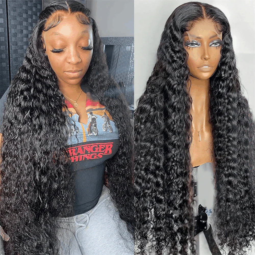 5x5 Glueless Lace Closure Wig Jerry Curl Human Hair, Skin-melt Lace, Invisible Lace