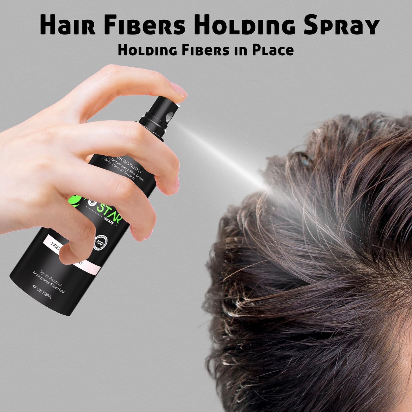 Ustar Hair Fiber hold Spray Waterproof 4 fl oz/118mL