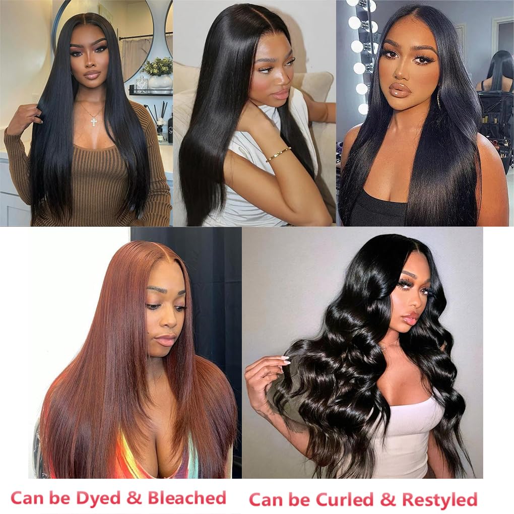 100% Affordable Human Hair Straight Bundles | Natural Black 1B | 10"-28" | Sleek Silky Weave