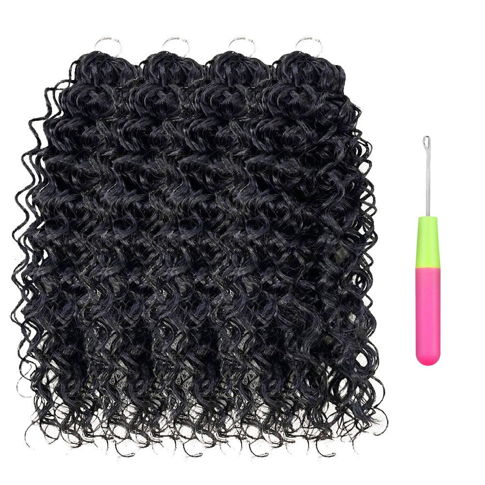 Blended Hair Crochet Extensions - Spanish Wave Boho Braiding Hair (50 strands/pack)