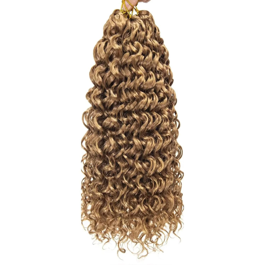 #27 Water Wave Crochet 100% Human Hair - Honey Blonde Wave Boho Braiding Hair For Miracle Knots (50g/Pack) (Copy) (Copy)