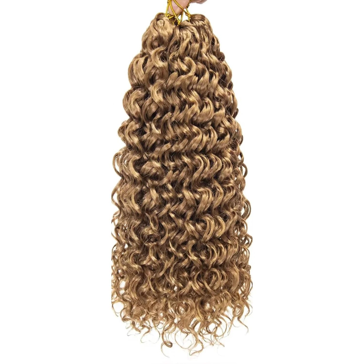 #27 Water Wave Crochet 100% Human Hair - Honey Blonde Wave Boho Braiding Hair For Miracle Knots (50g/Pack) (Copy) (Copy)