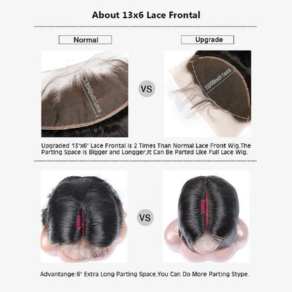hd 13x6 Lace Free Part Frontal Deep Wave