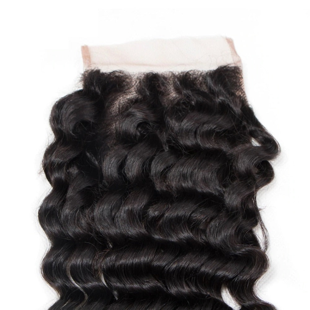 5x5 HD Lace Closure Deep Wave – Natural Black High Quality Human Hair | Pre-Plucked, Skin-Melt HD Lace