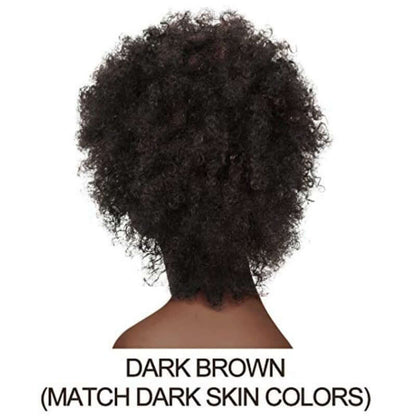 Afro kinky Curly Short Human Hair Wig  #2
