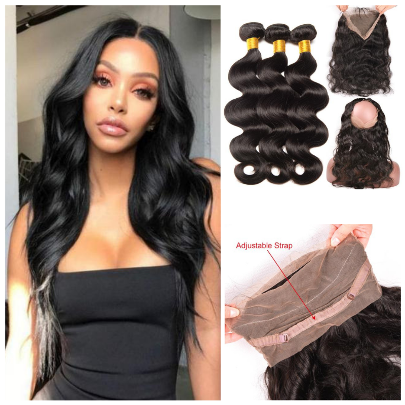  Natural Black Virgin Brazilian Body Wave