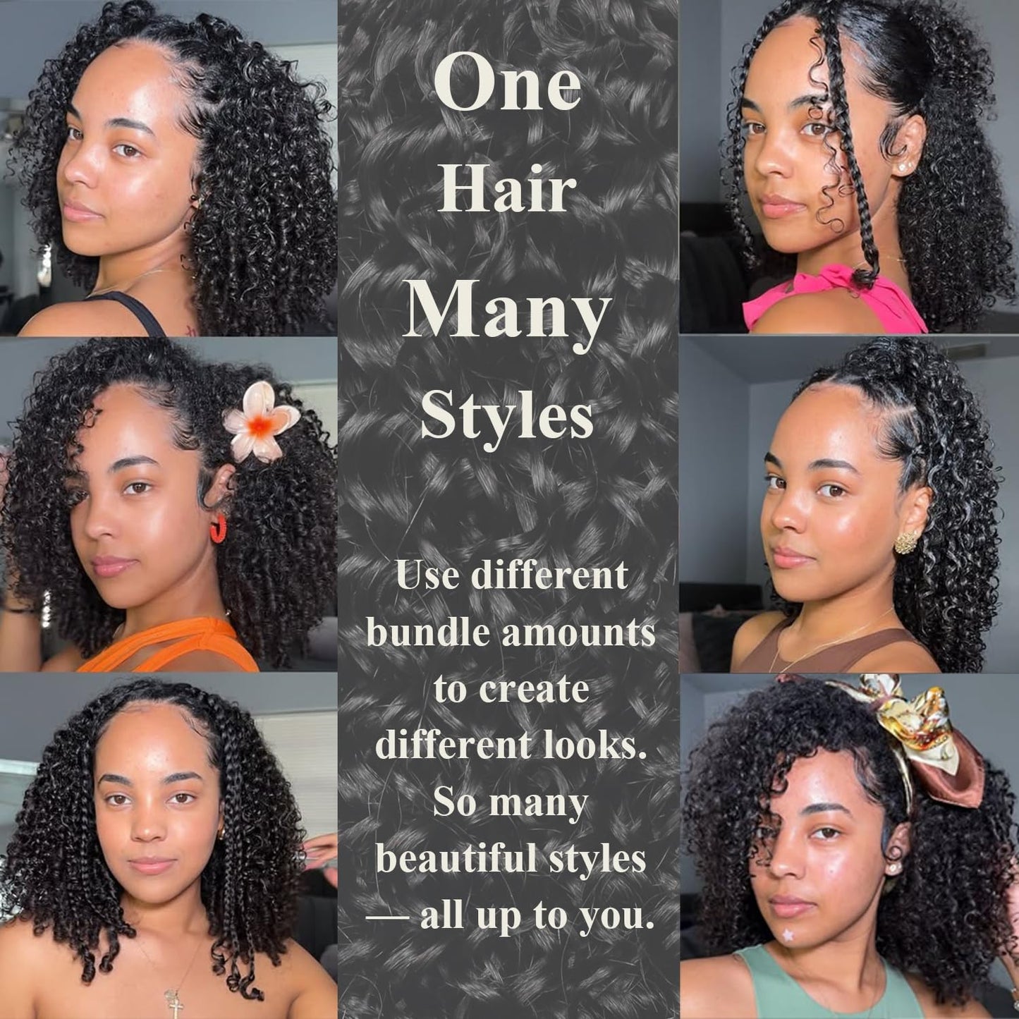Jerry Curl Crochet 100% Human Hair - Boho Braiding Hair For Miracle Knots (50g/Pack)