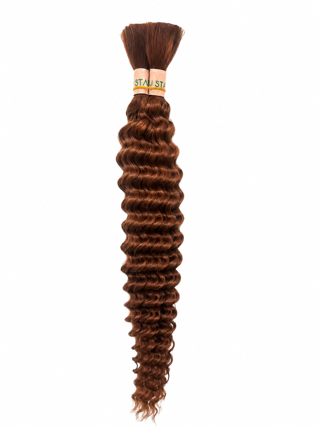 Color #33 Human Braiding Hair Deep Wave Bulk 100% Human Mink Hair 100g/Bundle 20inch 22inch