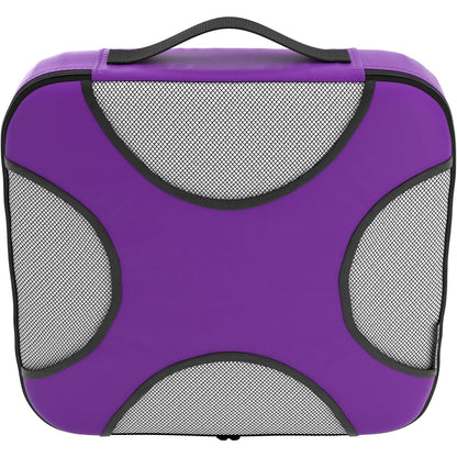 Travel Orchid Purple Mesh 5 Set Packing Cube Organizers With Laundry Bag