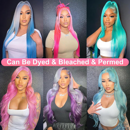 Blonde 5x5HD Closure Wig Color #613 Straigth 200 Density 100% Human Hair Blonde Wig