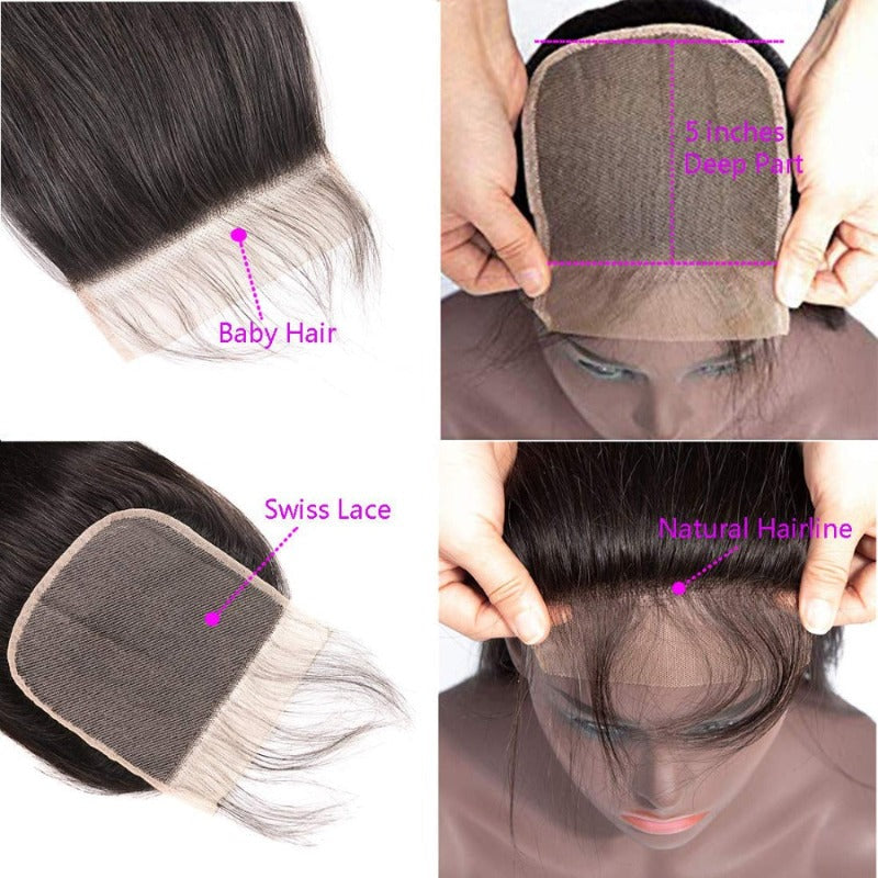 Straight Lace Closure