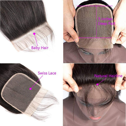 Straight Lace Closure