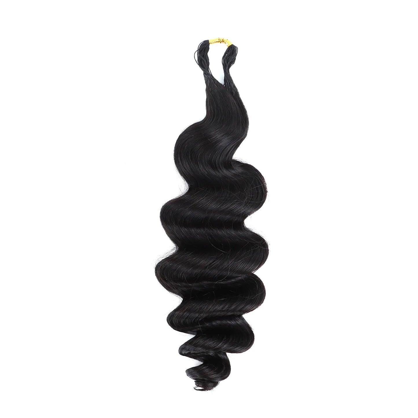 Loose Wave Crochet 100% Human Hair - Boho Braiding Hair For Miracle Knots (50g/Pack)
