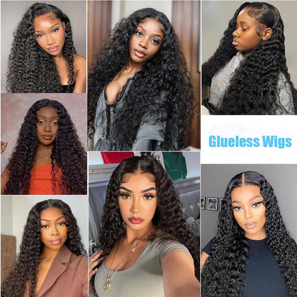 5x5 Lace Wear To Go Glueless Jerry Curl Lace Closure Wig 100 Virgin Human Hair Natural Color Wig