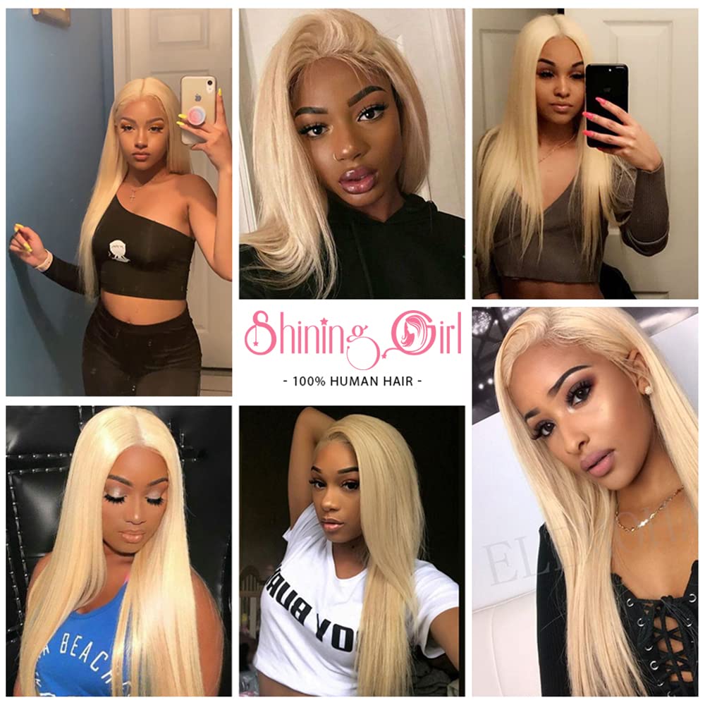13x4 HD Lace Frontal 613 Blonde Straight 100% Human Hair Swiss Lace, Skin-melt Lace, Invisible Lace – Ear to Ear