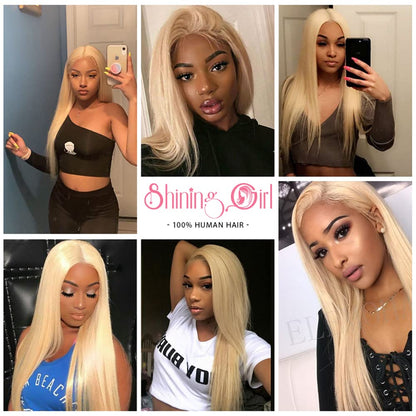 13x4 HD Lace Frontal 613 Blonde Straight 100% Human Hair Swiss Lace, Skin-melt Lace, Invisible Lace – Ear to Ear