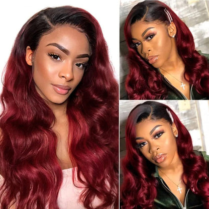 Ombre Body Wave 3 Bundles With Closure Human Hair Bundle