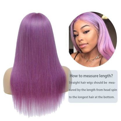 Purple Straight Lace Front Wig