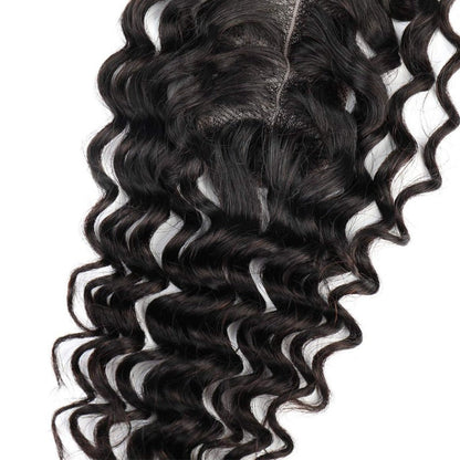 Deep Wave  Lace Closure Brazilian Virgin Human Hair 