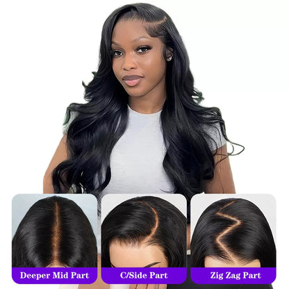 9x6  Lace Closure Wig Body Wave Human Hair Wear And Go Glueless Wigs