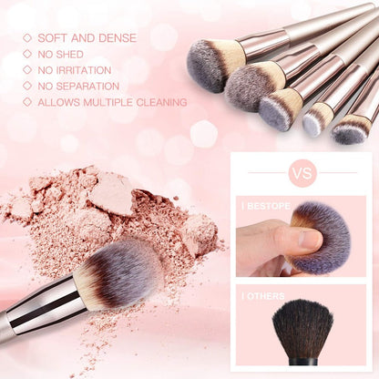 Ustar 20 PCs Makeup Set, 20 PCs Makeup Brushes