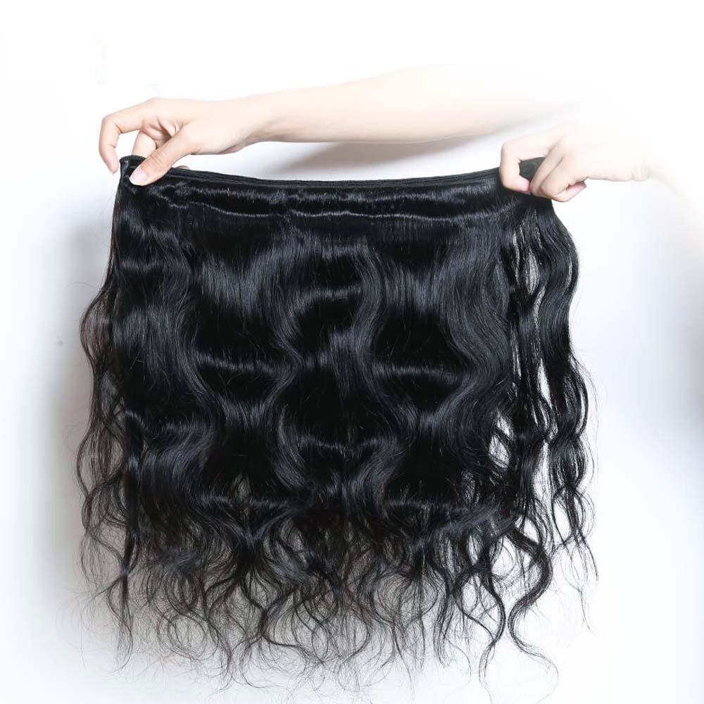 Holiday Deals : Unprocessed Body Wave 3 Bundles hair color #1  jet black 100% Human Hair on sale