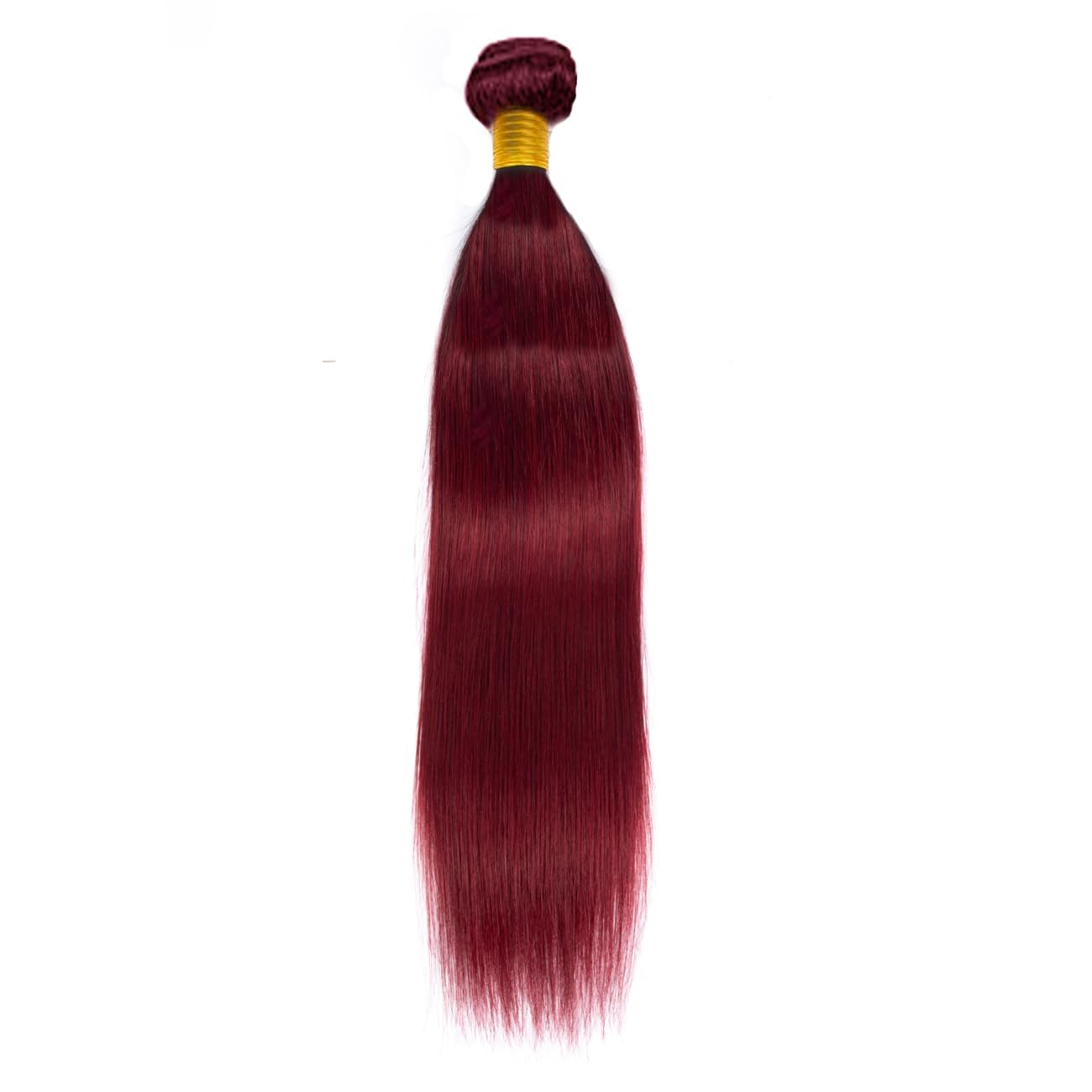Burgundy (#99J) Straight 100% Virgin Human Hair Bundles | Bold Color & Silky Smooth | Single Donor Cuticle Intact 100g