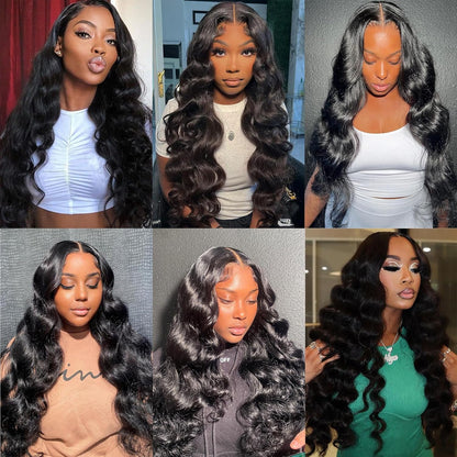 100% Affordable Human Hair Body Wave Bundles | Natural Black 1B | 10"-28" | Soft Bouncy Weave
