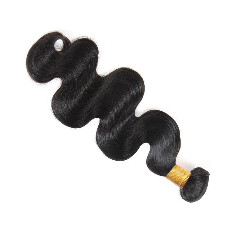 Human Hair bundle Natural Black Body Wave 
