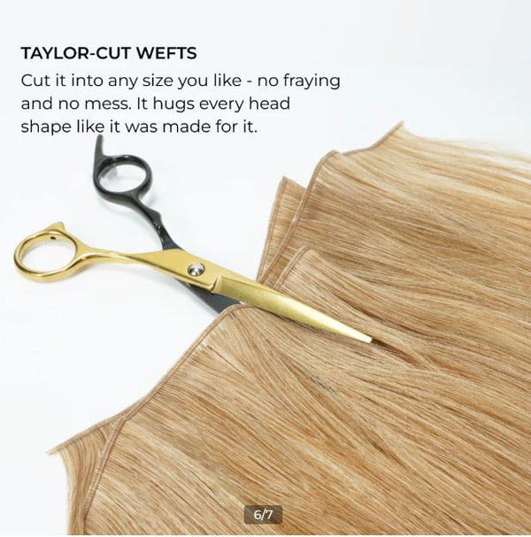 GENIUS WEFT  Hair Extensions 14"-26", Thin Weft, Prime Remy Hair of Luxury, Customizable