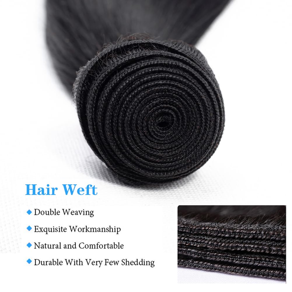 Holiday Deals : Unprocessed 3 Bundles Straight hair color #1  jet black 100% Human Hair on sale (3V-1-ST)